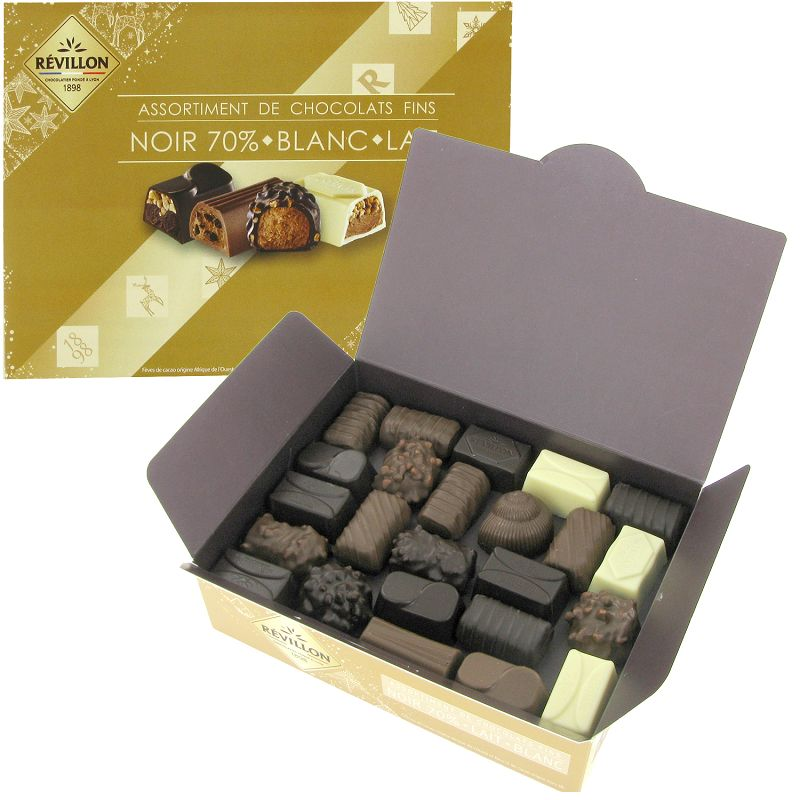 Assortiment de biscuits fins aux 3 chocolats Belges 12 variétés