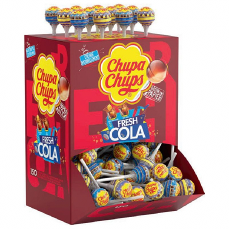 Sucettes Chupa Chups Cola Kangaroo Box - 150 pièces