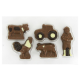 Coffret la Ferme - sujets en chocolat au lait décoré - 100g