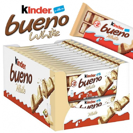 Kinder Bueno White 39g - boîte de 30