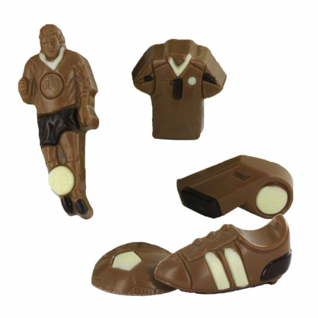 Coffret Football - sujets en chocolat au lait - 100g