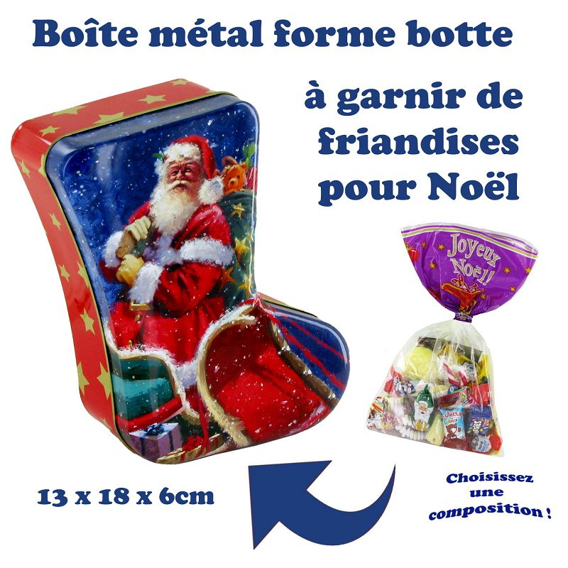 Boite métal bonbon Garnie de 18 confiseries