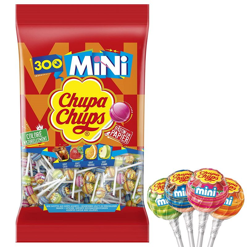 Bonbon sucette Chupa Chups colore langue - sachet 10 pièces