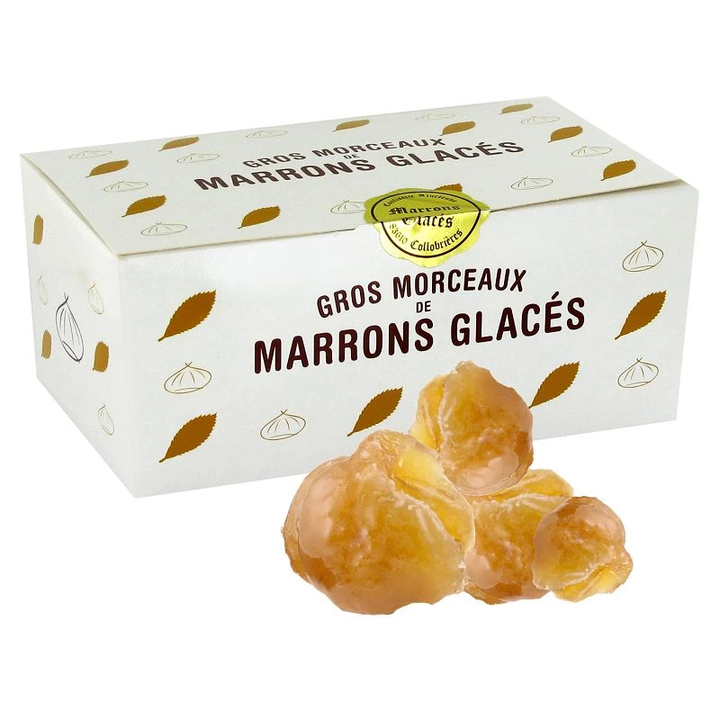 Coffret cartonné collection cadeau de 16 marrons glacés sous-vide