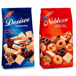 Assortiment de biscuits - sachet (aléatoire bleu ou rouge) de 400g