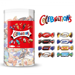 Célébrations Mars miniatures de chocolat assorti - tubo de 1.435kg