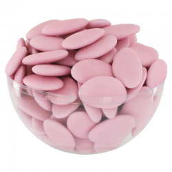 Dragées chocolat 71% ROSE MAT - 1kg