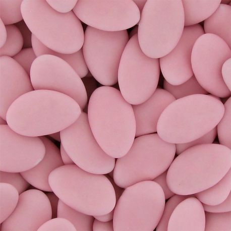 Dragées chocolat 71% ROSE MAT - 1kg