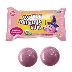 Billes de chewing gum petite taille 14mm - sachet de 2,500kg