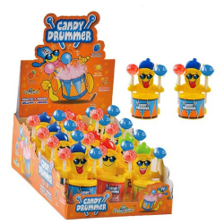 Candy Drummer Sucettes Funny Candy - boîte de 12