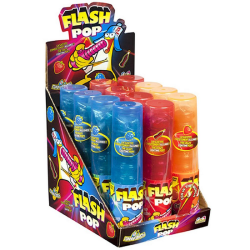 Flash Pop sucettes Funny Candy - boîte de 12