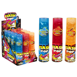 Flash Pop sucettes Funny Candy - boîte de 12