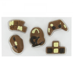 Coffret Gaming (jeu vidéo) - sujets en chocolat au lait - 100g