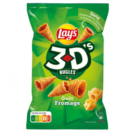 3D's Buggles Lay's goût fromage 85g - 15 paquets