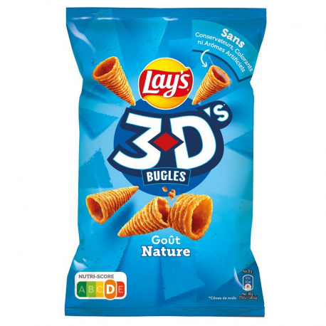 3D's Buggles Lay's salé nature 85g - 15 paquets