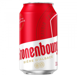 Kronenbourg boîte 33 cl - pack de 24 - DDM 06/2025 - LUTTE ANTI GASPI !