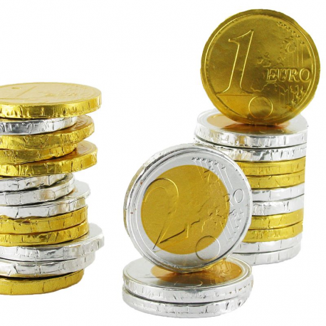 Pièces euro en chocolat GM 5g - 200g