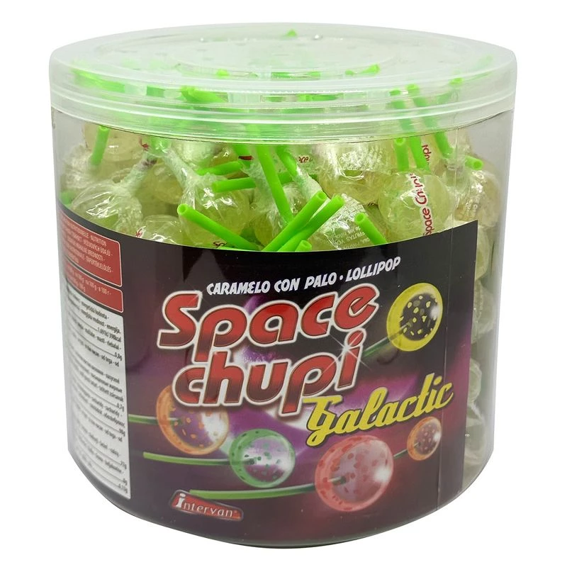 Sucettes tubo Space Chupi sans sucre Intervan - 50 pièces - Cdiscount Au  quotidien