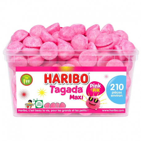Fraises Tagada Pink HARIBO - tubo de 210