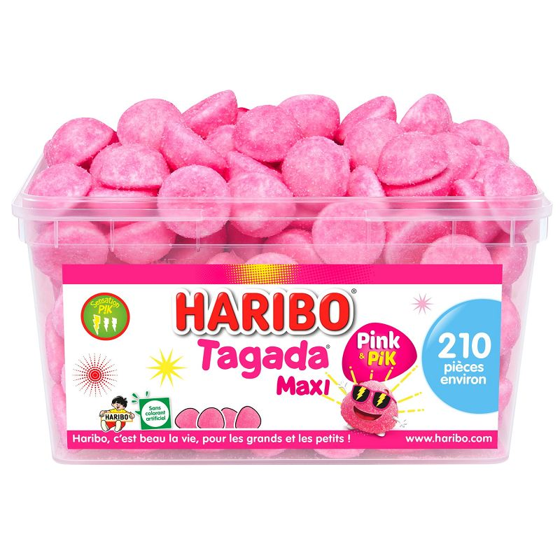 Maxi Fraise Tagada, bonbon guimauve de Haribo,fraise tagada géante