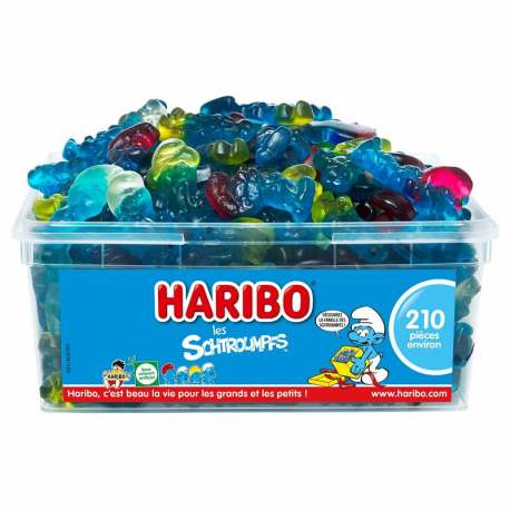 Schtroumpfs gélifiés HARIBO - tubo de 210