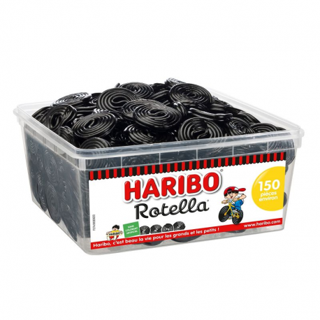 Rotella - Mètres roulés réglisse HARIBO - tubo de 150