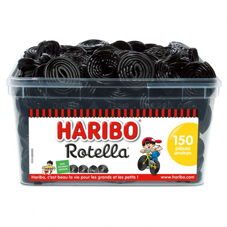 Rotella - Mètres roulés réglisse HARIBO - tubo de 150