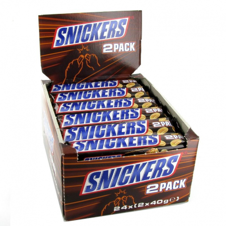 Snickers 2 packs King Size 75g - boîte de 24