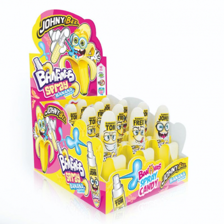 Boom spray Johny Bee - présentoir de 12