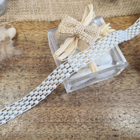 Ruban de perles 13MM BLANC Nacré - pièce