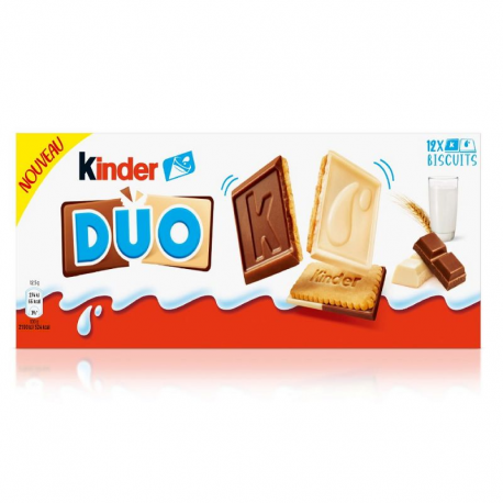 Kinder Duo Lait/Blanc T12 - carton de 12 paquets