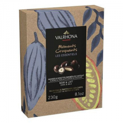 Equinoxe amandes/noisettes au chocolat noir et lait Valrhona - coffret de 230g