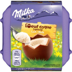 Milka 4 oeufs à la coque chocolat au lait - 136g