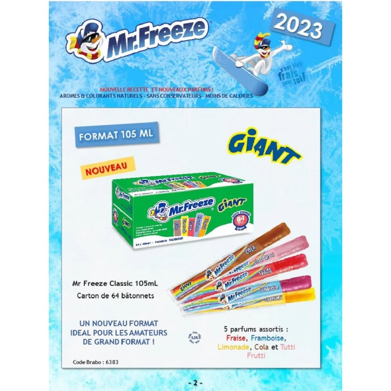 Mister Freeze GIANT classic 105 ml - Boîte de 64