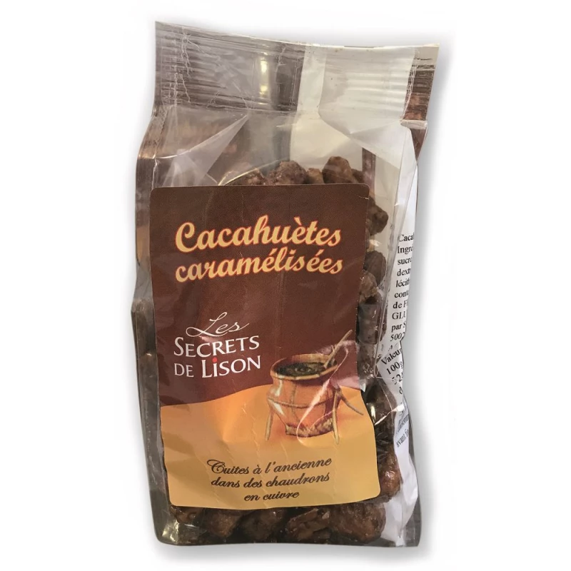 Cacahuètes caramélisées - chouchous 160g - carton de 16 paquets