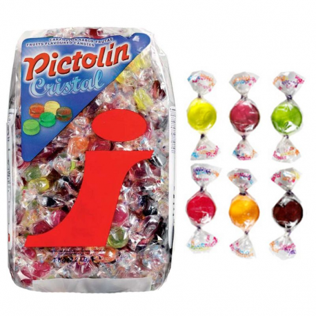 Mini bonbons cristal fruit - 1kg