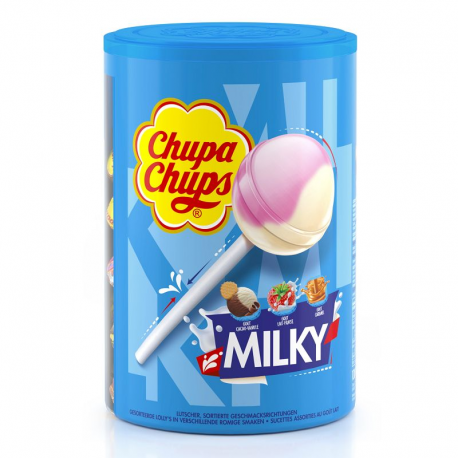 Sucettes Chupa Chups Milky (lait) - tubo de 100