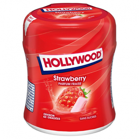 Bottle Hollywood fraise fresh SANS SUCRES - les 6x62 dragées