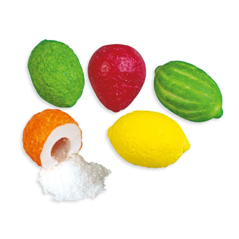 10 boules de chewing gum multicolores - Bonbon anniversaire
