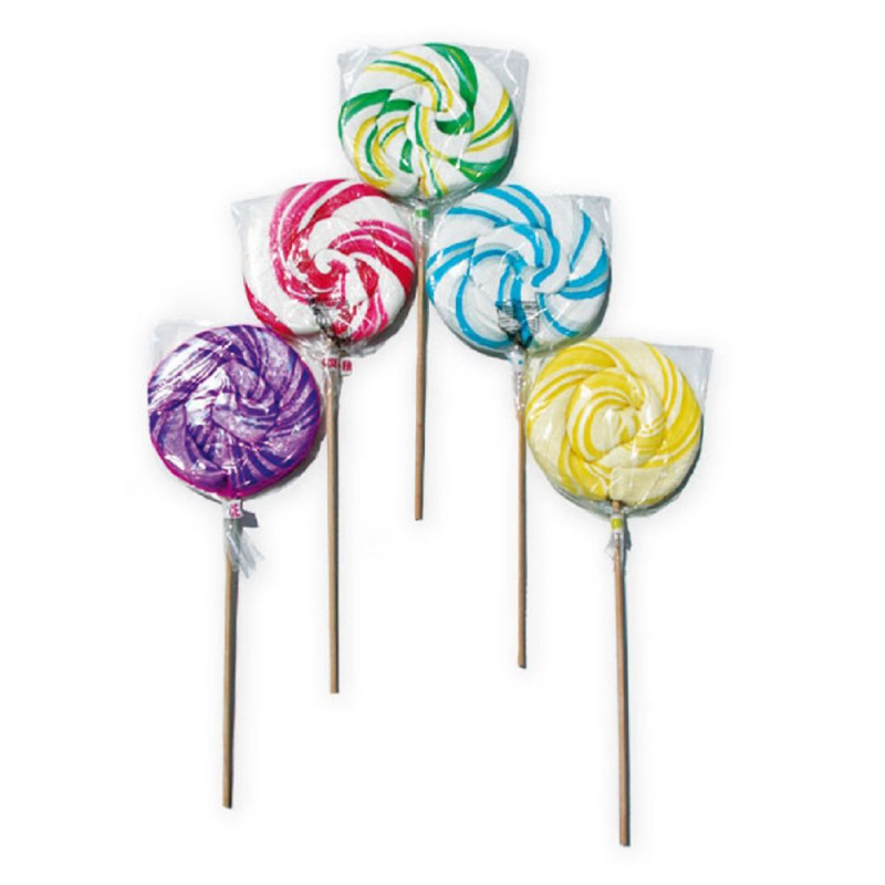 Sucettes de fête foraine - Rainbow Pop - 100 sucettes + présentoir offert -  multicolore