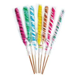 Sucettes foraines Tortillons MM assorties 50g - Les 60