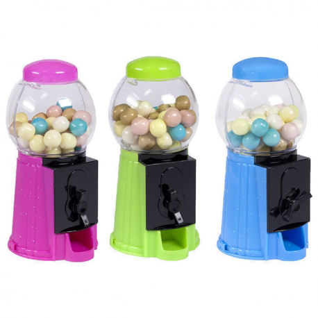 Gumball Machine (coloris aléatoire) garni de 50 billes - boîte de 12