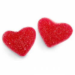 Bonbons rouges, cœurs, gomme tendre, amour, saint-valentin