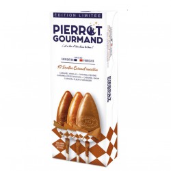Sucettes plates Pierrot Gourmand au caramel revisité - Etui de 10