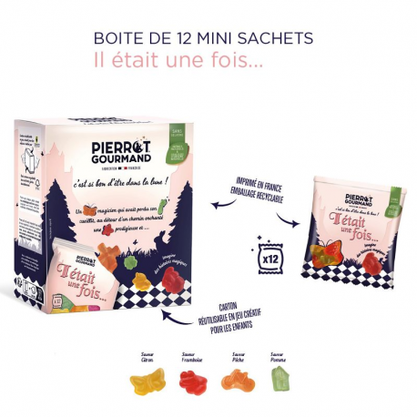 Mini sachets Il était une fois 22g Pierrot Gourmand - boîte de 12