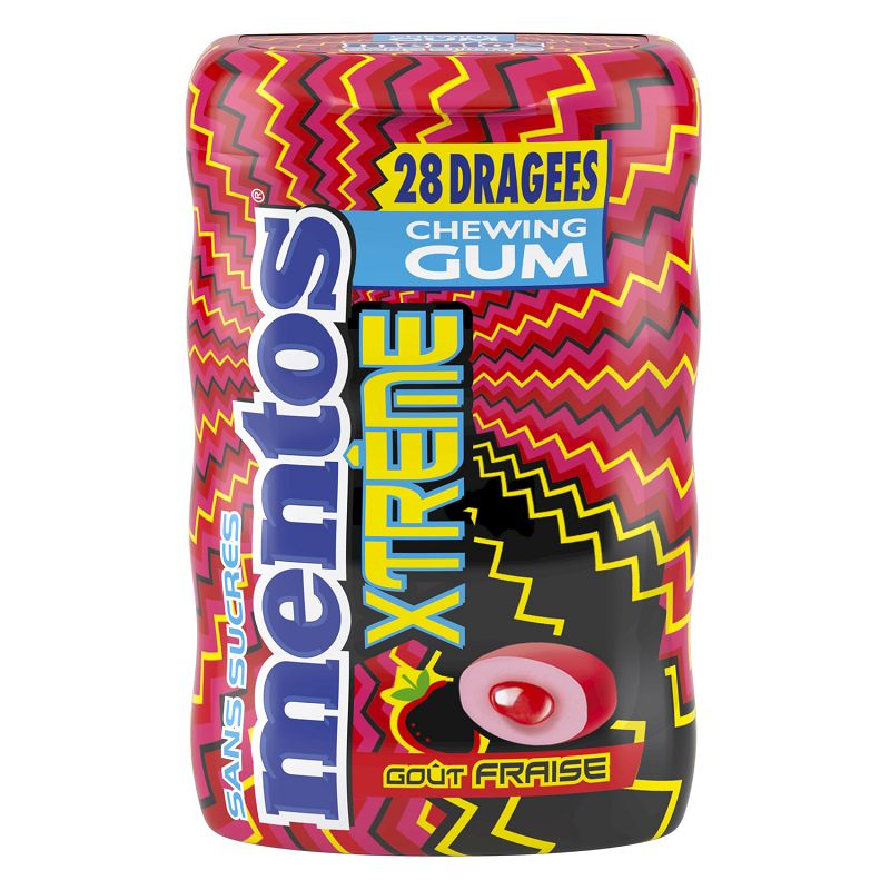 FREEDENT Chewing-Gums Dragées Goût Fraise en Étuis 70 g - Lot de 5