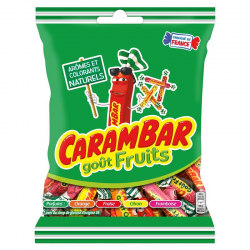 Carambar sachets goût fruits 130g - carton de 24