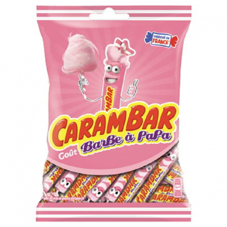 Carambar sachets goût barbe à papa 110g - 24 sachets