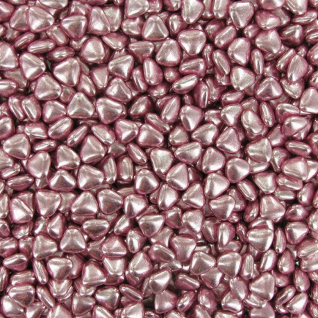 Mini Coeurs ROSE GOLD 1,5cm - Dragées au chocolat - 1kg