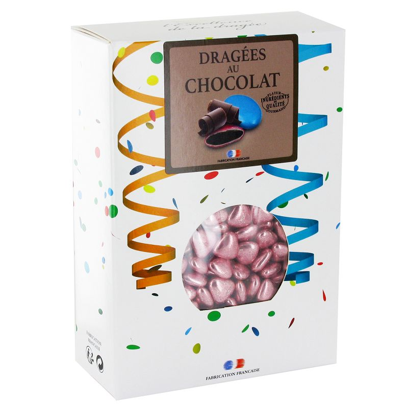 Coeurs mignon au chocolat - rose gold 1kg